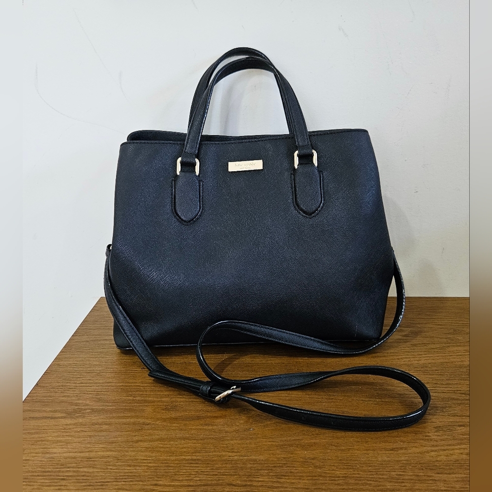 Kate Spade Black Leather Shoulder/Satchel bag